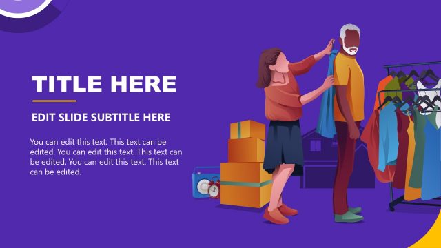 PowerPoint Template Backgrounds for Garage Sale