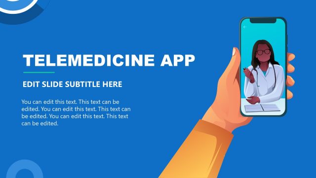 Telemedicine App Infographic Slide Template