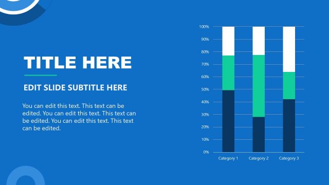 Bar Chart Editable Slide for Telemedicine Presentation