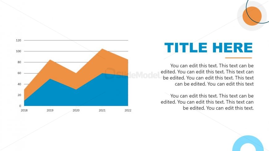 Editable Area Chart for Presenting Trends