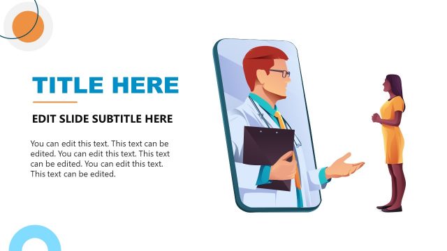 Mobile Infographic Illustration for Telehealth Presentation