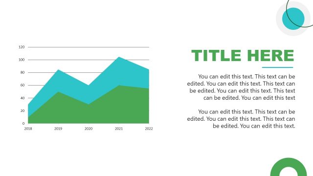 Area Plot for Data Presentation Renewable Energy PPT Template