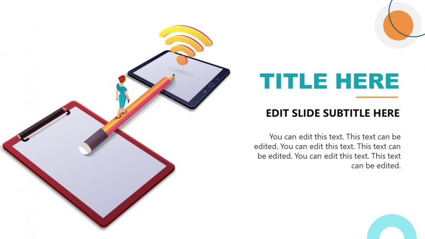 Editable Infographic Slide for Digital Divide Bridging Concept