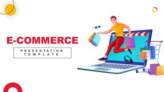 Cover Slide for E-commerce PPT Template 