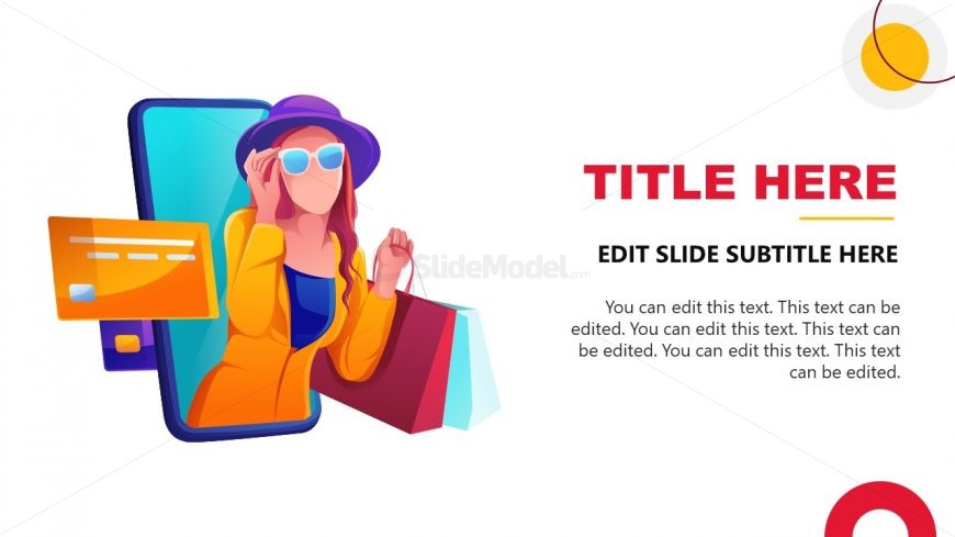 Online Shopping Customer Character PPT Template
