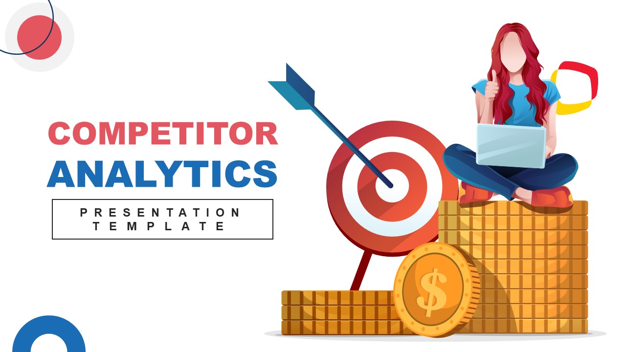 Editable Cover Slide for Competitor Analytics Template