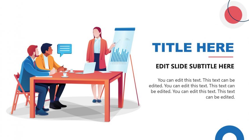 PowerPoint Slide Design with Consultation Scene