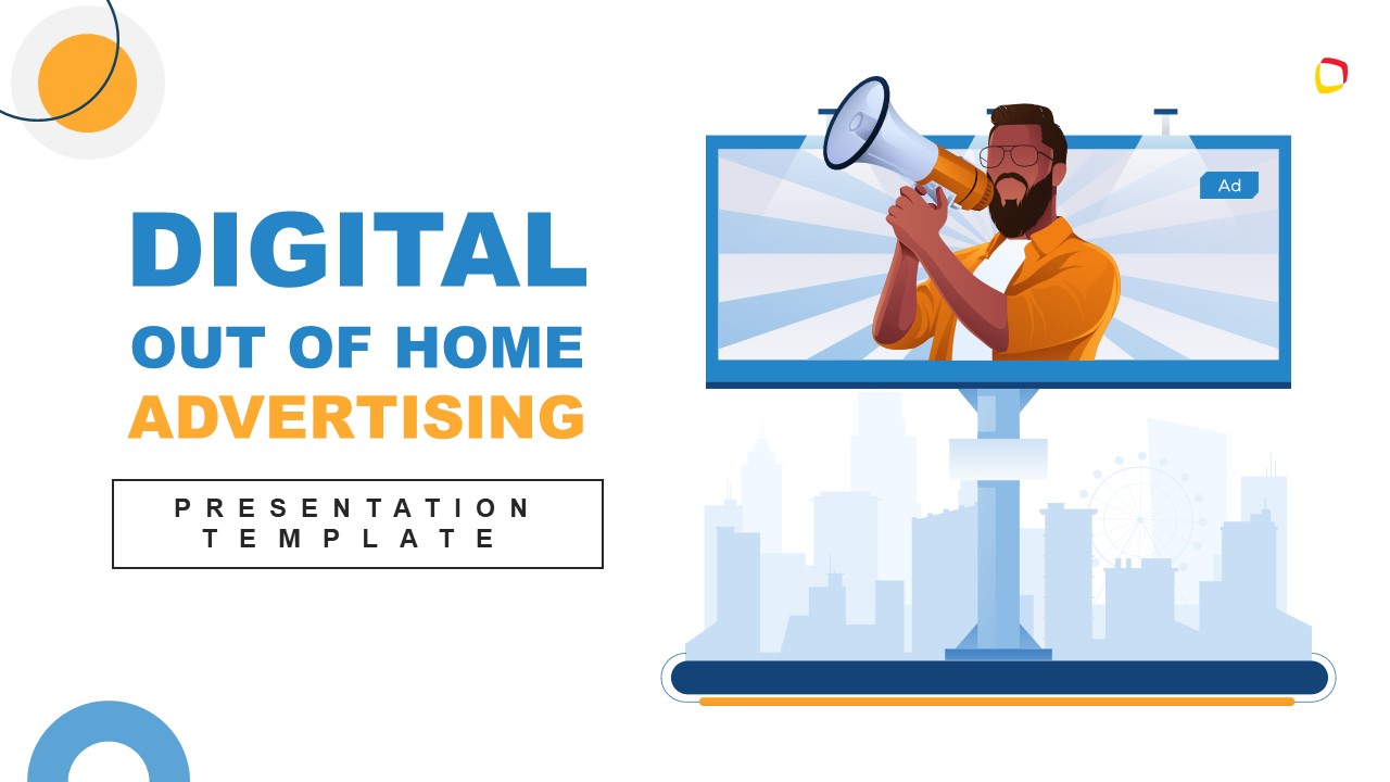 Title Slide for Digital Out of Home Advertising Template 