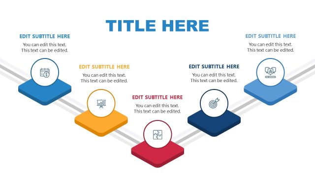 Horizontal Infographics Slide PowerPoint Template