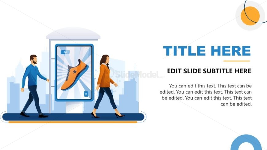 Editable Digital Out of Home Advertising PPT Template