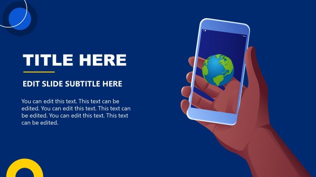 Augmented Reality Concept – Mobile Phone Infographic Scene