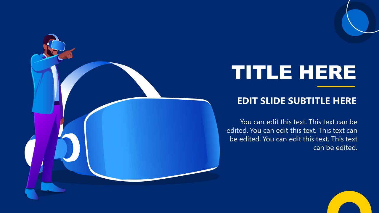 Editable Infographic Slide for VR Headsets