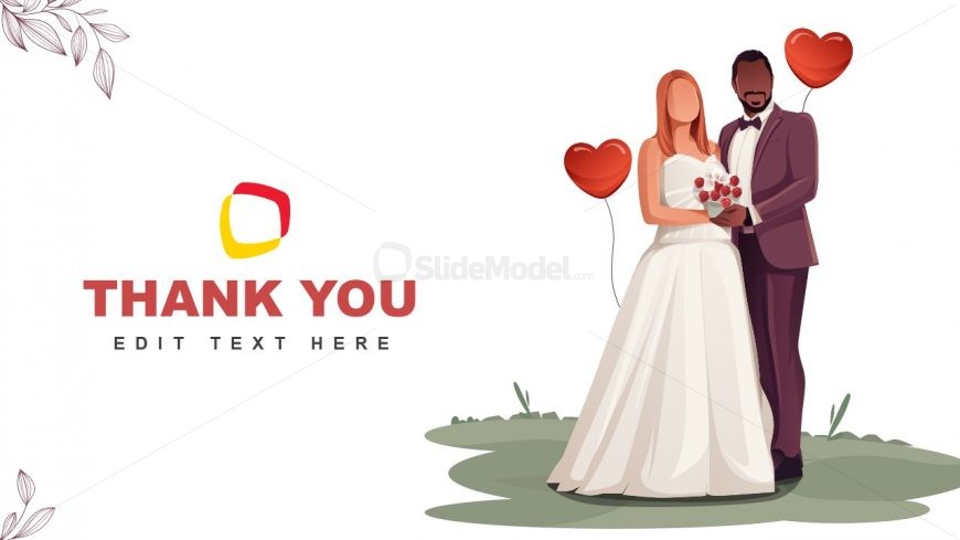 Thankyou Slide for PPT Presentation Wedding Template