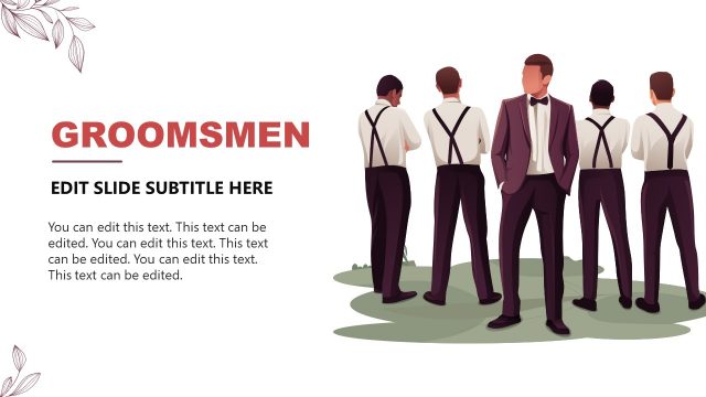 Groomsmen Representation Slide Template