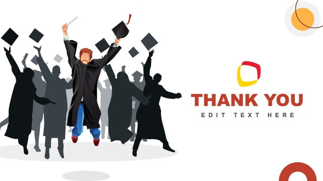 Ending Slide for Graduation Ceremony Presentation Template