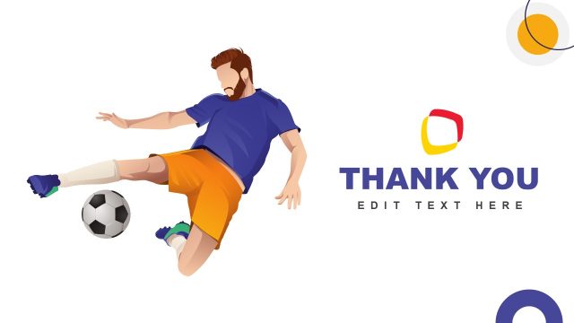Thank You Slide – Soccer Template