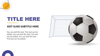 Editable PowerPoint Slide with Football