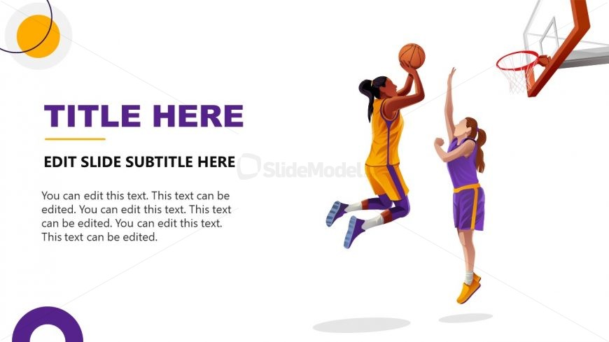 Basketball Game Scene for PowerPoint