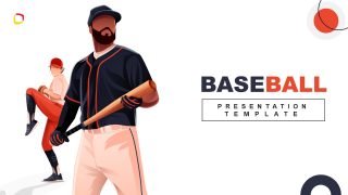 Title Slide for Baseball PPT Template