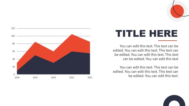 Area Plot Slide -Baseball PPT Template