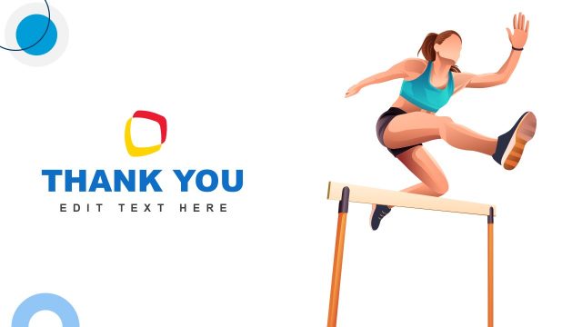 Running PowerPoint Template – Thank You Slide