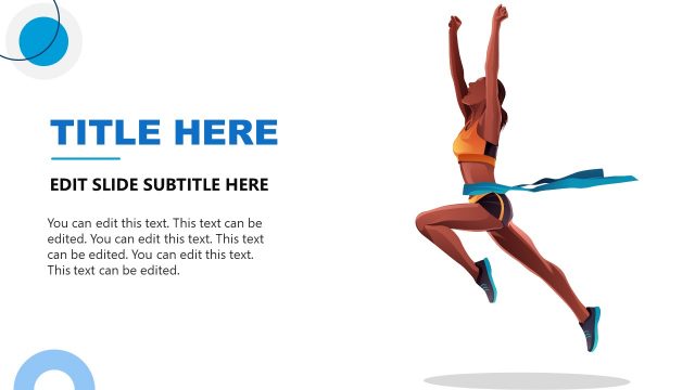 Finish Ribbon Human Character Athlete Illustration