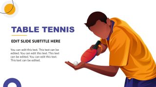 Table Tennis Sport PPT Slide