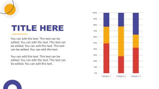Sports Template Slide with Bar Graph