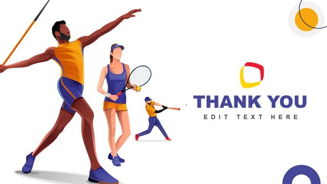 Sports PPT Template – Thank You Slide