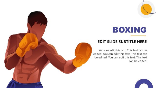 Boxing Slide with Human Illustration