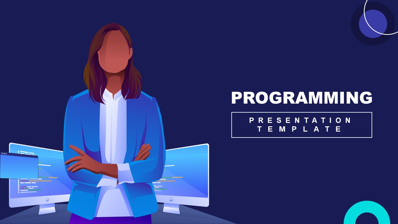 Programming PowerPoint Template Google Slides