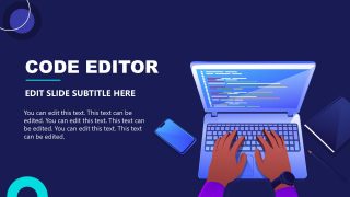 PPT Slide Template for Code Editor