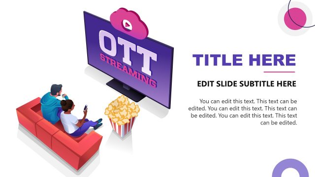 OTT Streaming Infographic Slide Template