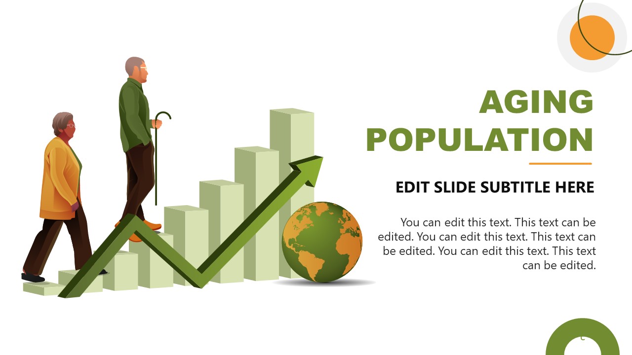 Editable Aging Population Slide for Presentation