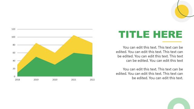 Data-Driven Area Plot for PowerPoint BioTech Presentation