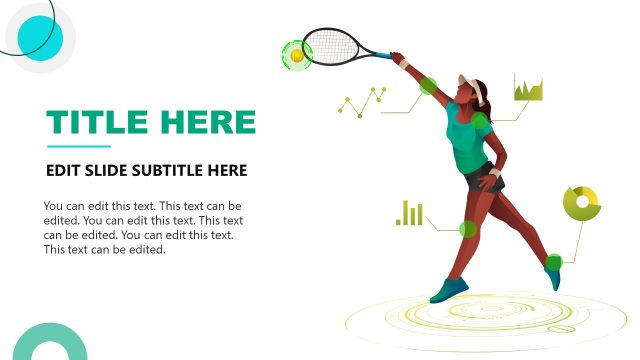 Badminton and SportsTech  PPT Template Slide