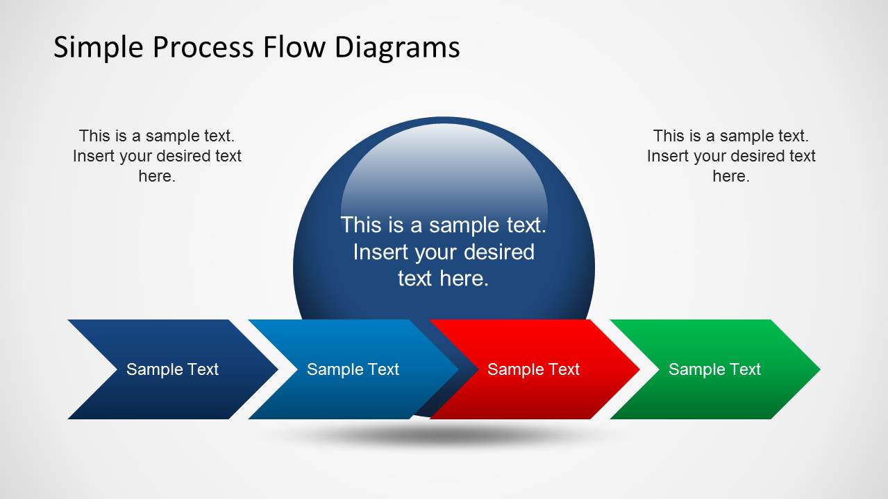 Simple Chevron Diagram For Process Flow Slides Slidemodel My Xxx Hot Girl 6280