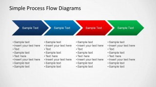 Simple Chevron Diagram for Process Flow Slides