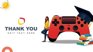 PowerPoint Slide Design for Thank You Slide - Serious Games Presentation