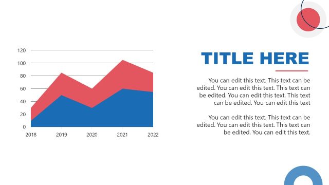 Area Plot Slide – Public Speaking Data Slide Template