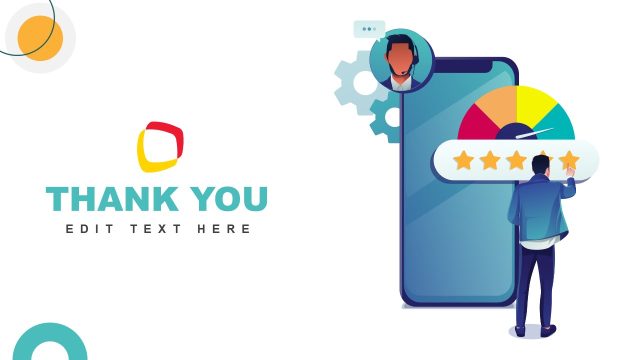 Thank You Slide for Customer Service PPT Template