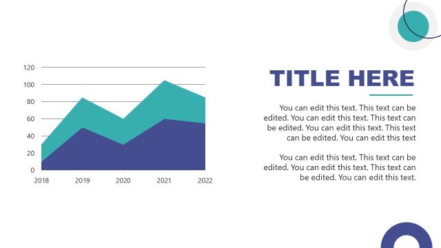 Editable Area Plot for Group Discussion PPT Template