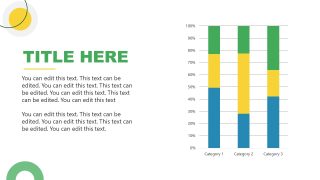 PPT Science Lab Presentation Template - Bar Chart Slide