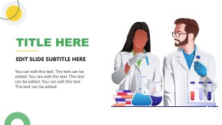 Editable Science Lab Scene for PPT Scientific Presentation