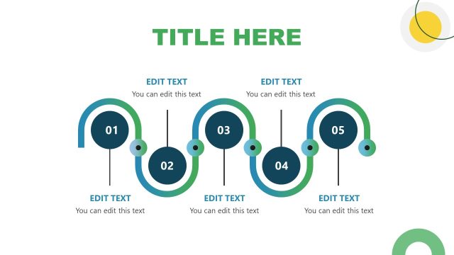 Curved Process Diagram – Science Lab Presentation Template
