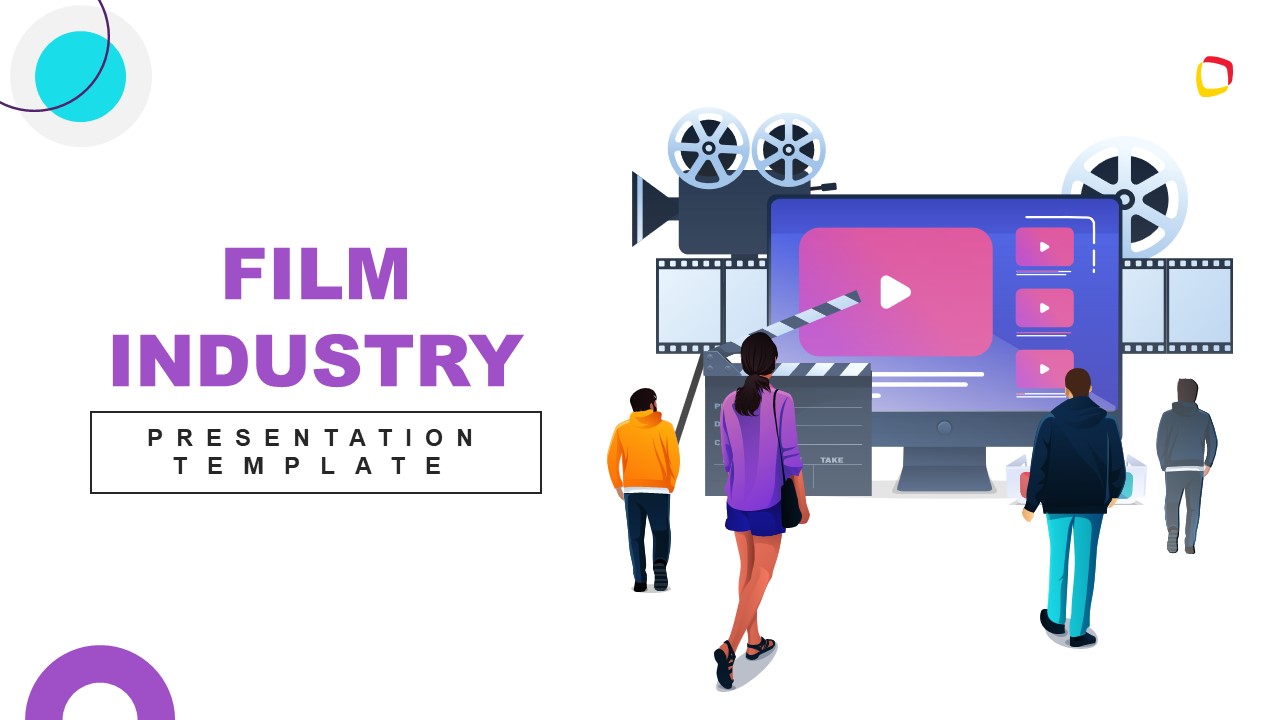 Editable Title Slide for Film Industry Presentation