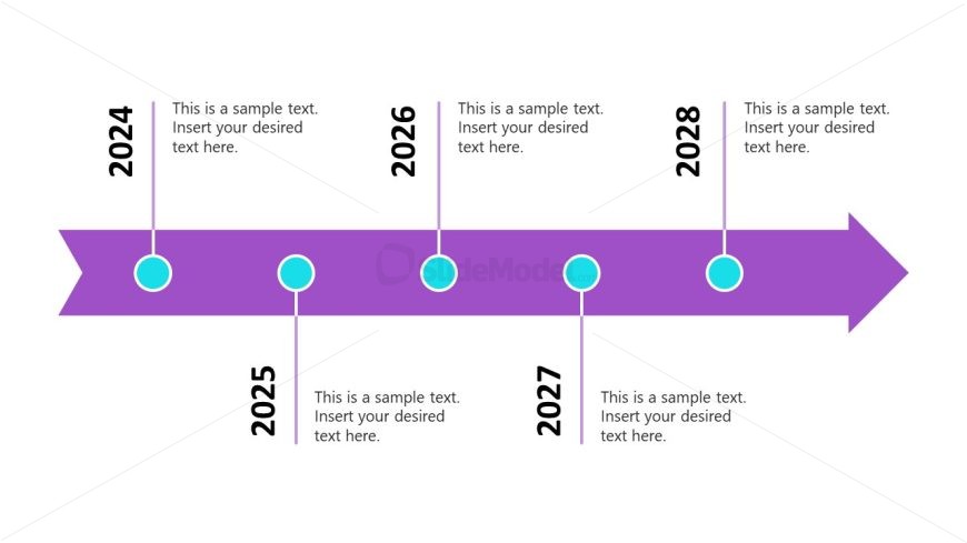 Simple Timeline Chart for Film Industry Template
