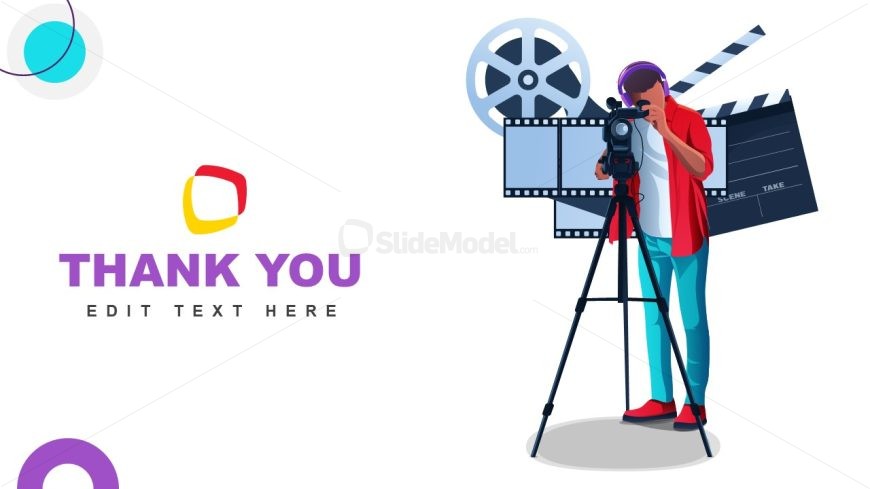 Thank You Slide for Film Industry PPT Template 