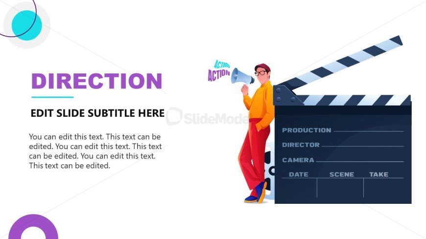 Direction Title Slide - Film Industry Template
