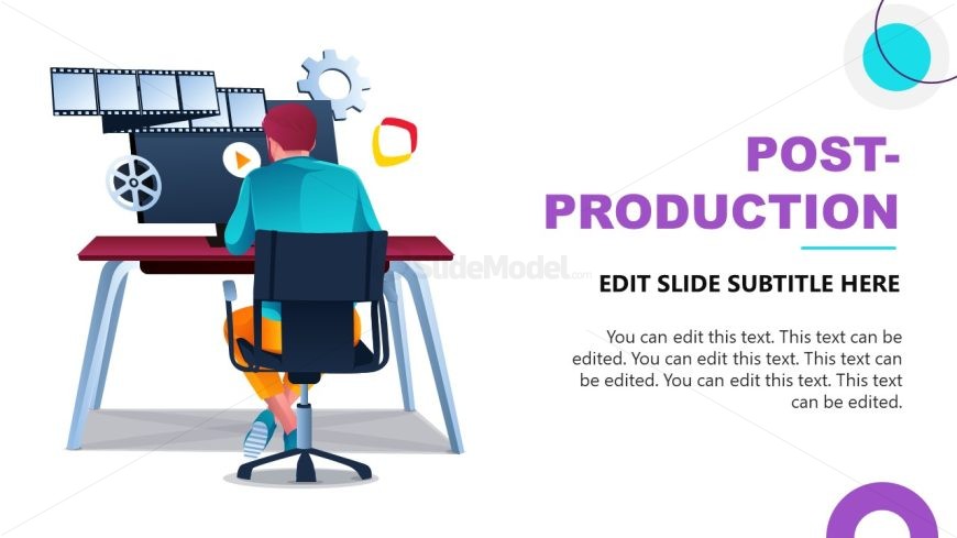 Editable Post Production Infographic Slide Template